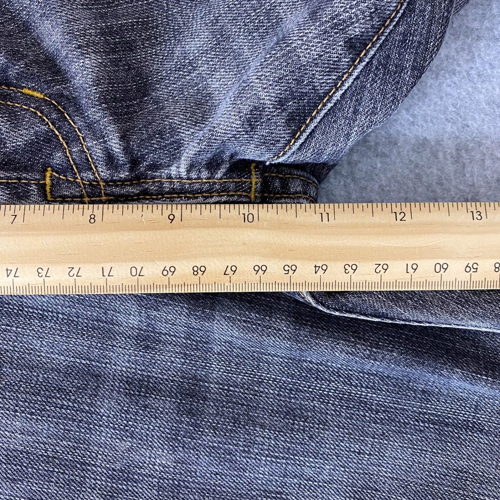 Y2K Gap 1969 Jeans Mens 34x30 Grey Low Rise Boot Fit Japanese Denim Button Fly - Picture 15 of 16